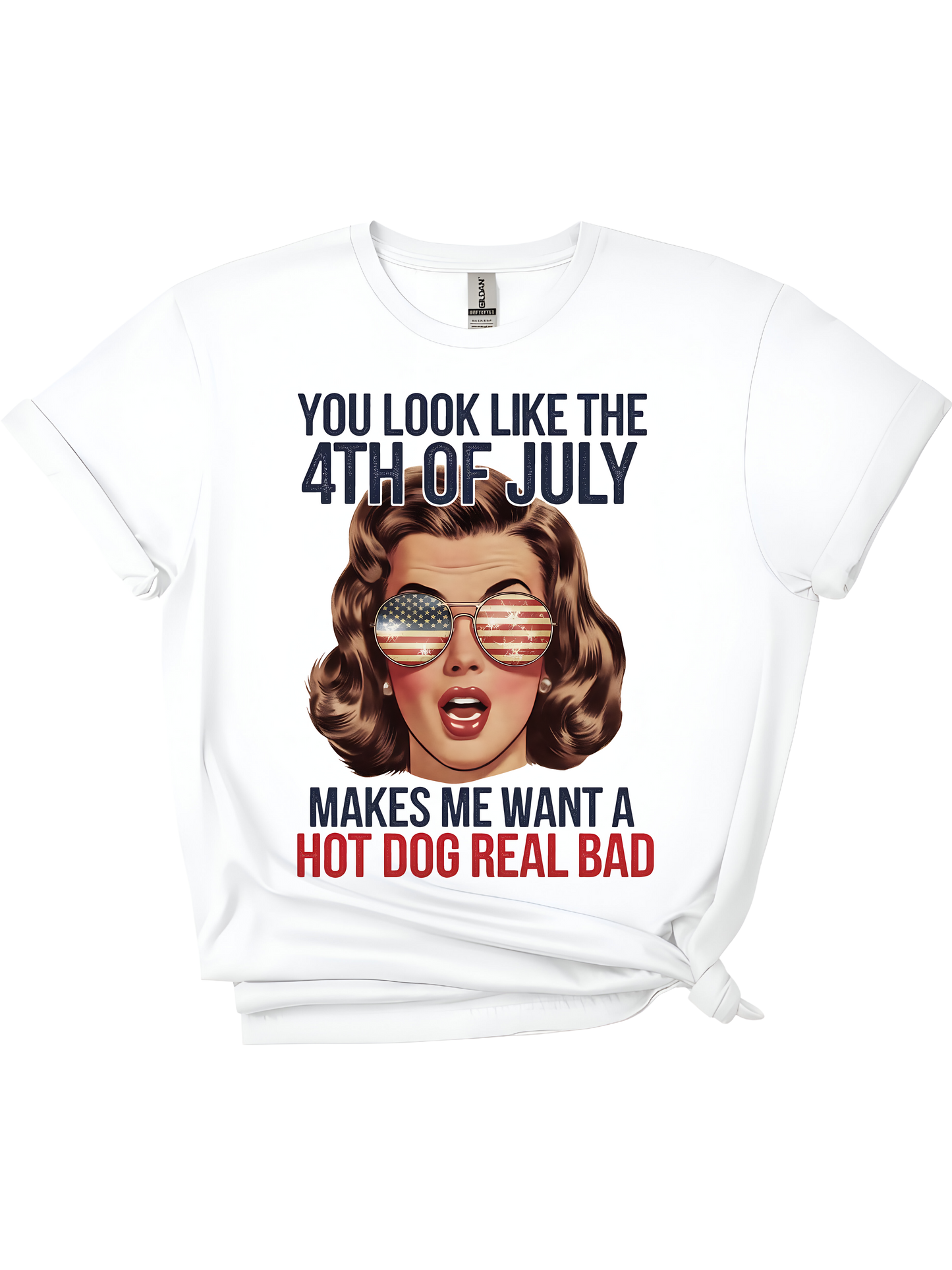Hot Dog Real Bad β 4th of July Throwback Tee π