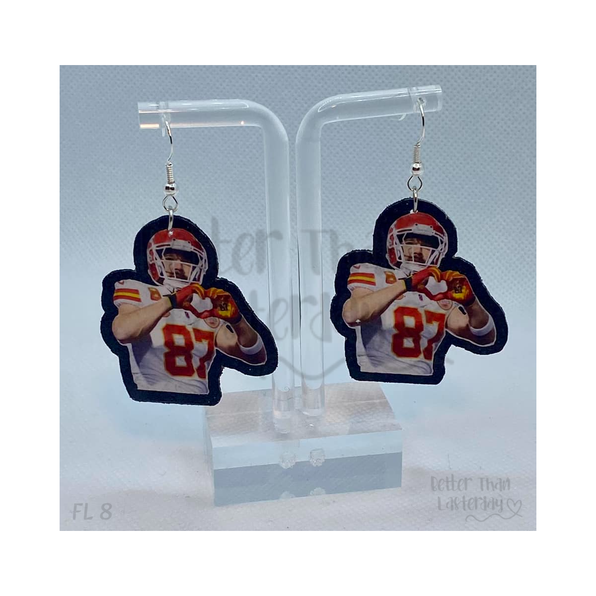 ✨ Game Day Heart Celebration Faux Leather Earrings 🏈❤️
