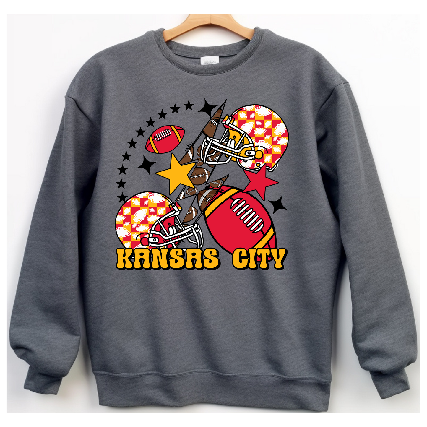 π Kansas City Football Sweatshirt - Game Day Vibes on Point! ππ₯