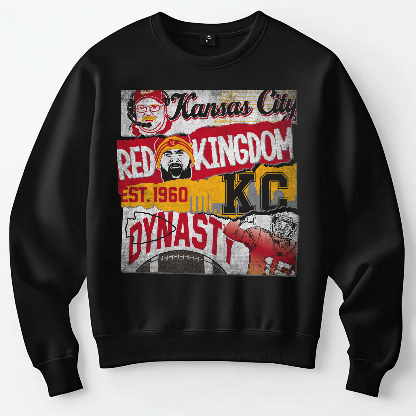 π₯ Kansas City Red Kingdom Dynasty Crewneck β Game Day Drip! ππ