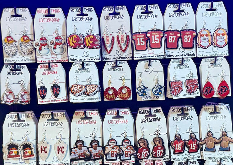 KC Kansas City Inspired Earrings