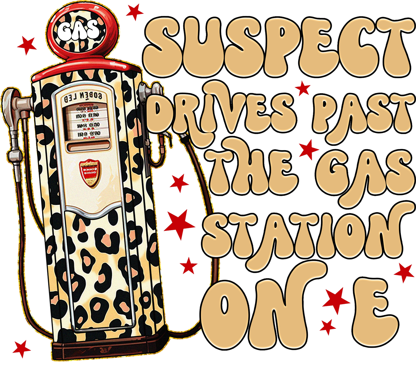Suspect Drives On E - DTF Transfer