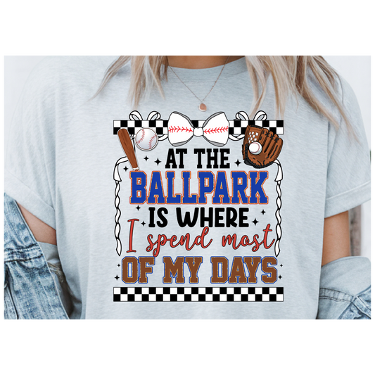⚾ At the Ballpark Tee – Game Day Essential! 🥎🎀