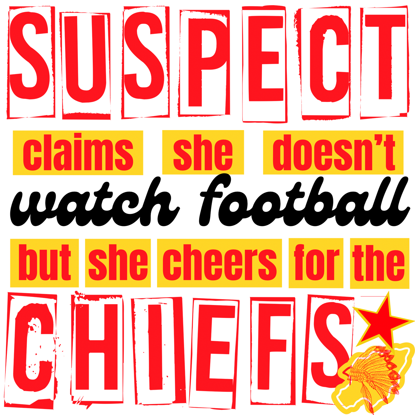 Suspect - DTF Transfer