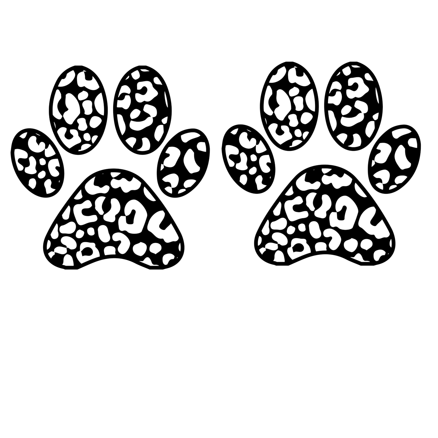 Dog Mama Leopard Paw Print- DTF Transfer