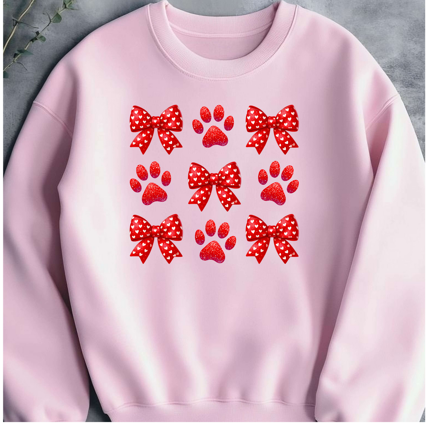 🐾💖 Paws & Bows Cozy Crewneck 💘🐶