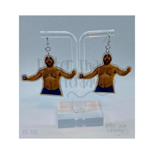 ✨ Beer Cheers Faux Leather Earrings 🍻🎉