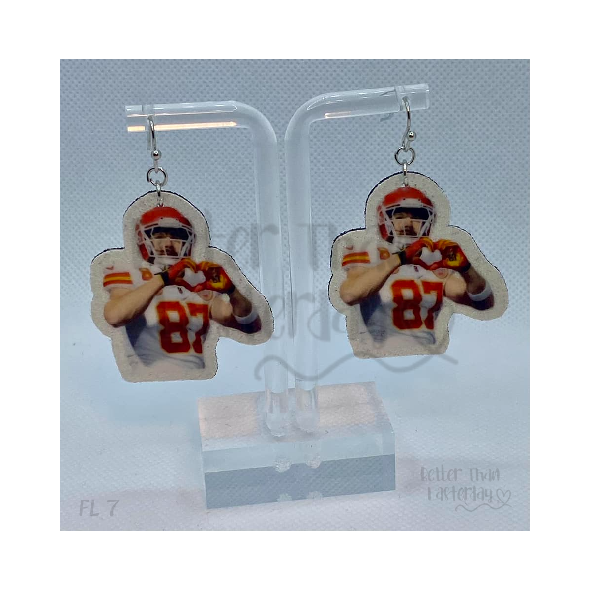 ✨ Game Day Heart Celebration Faux Leather Earrings 🏈❤️