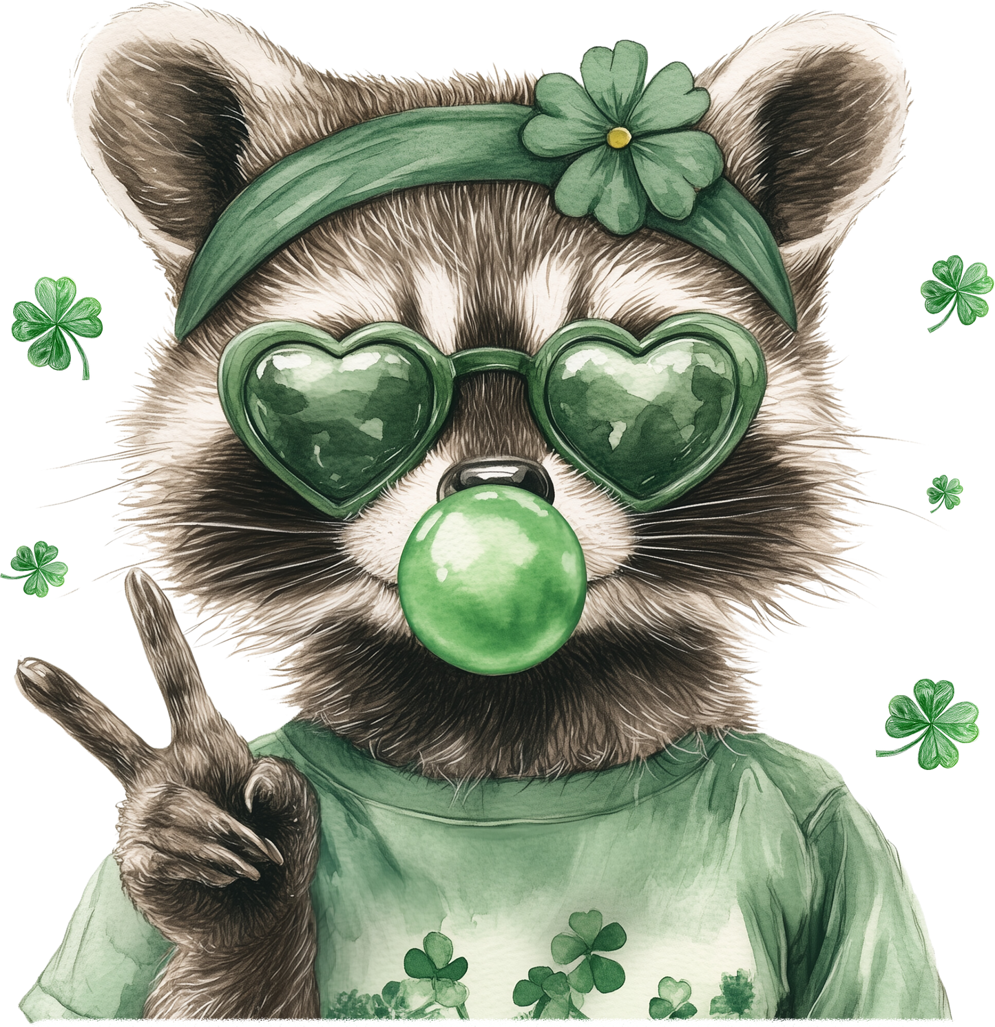 Shenanigans & Shamrocks: Lucky Raccoon