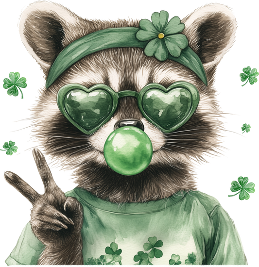 Shenanigans & Shamrocks: Lucky Raccoon