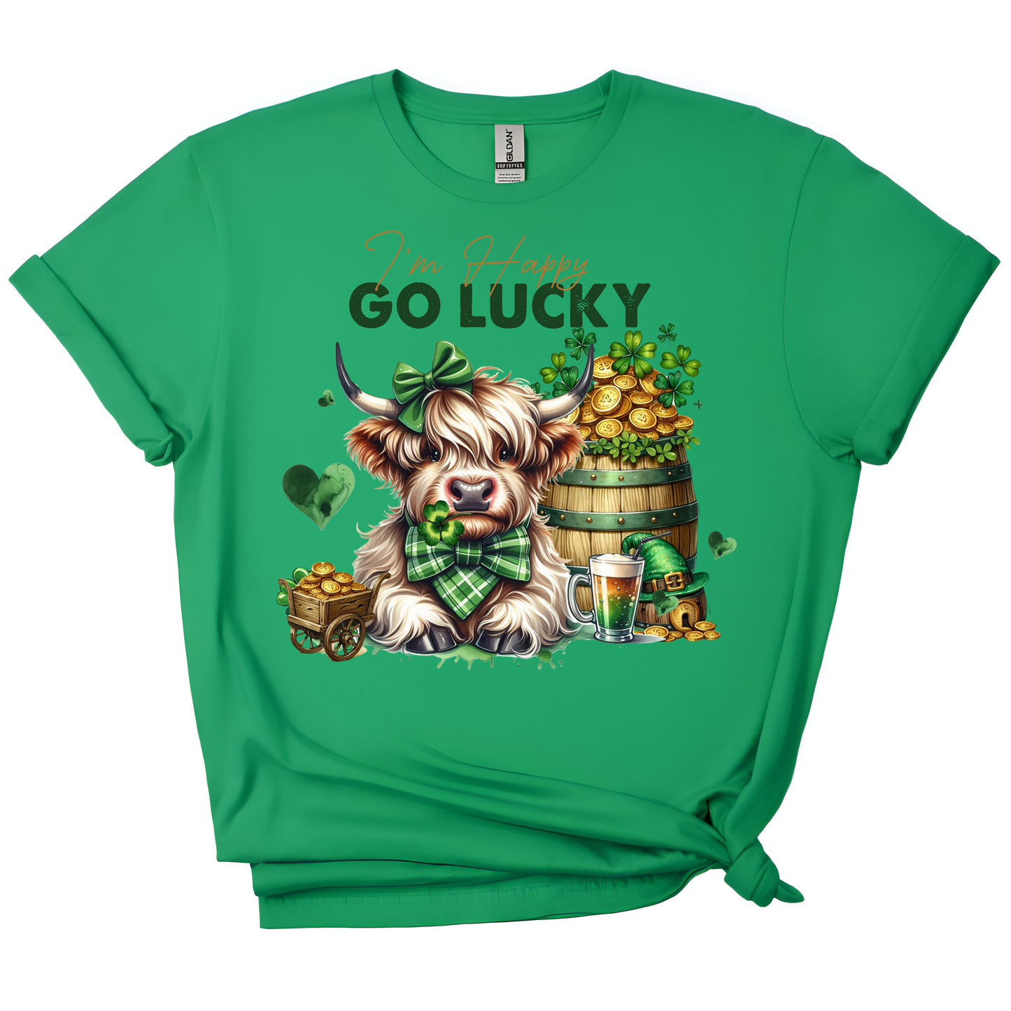 🍀 Highland & Hammered Lucky Cow Tee 🐮🍻