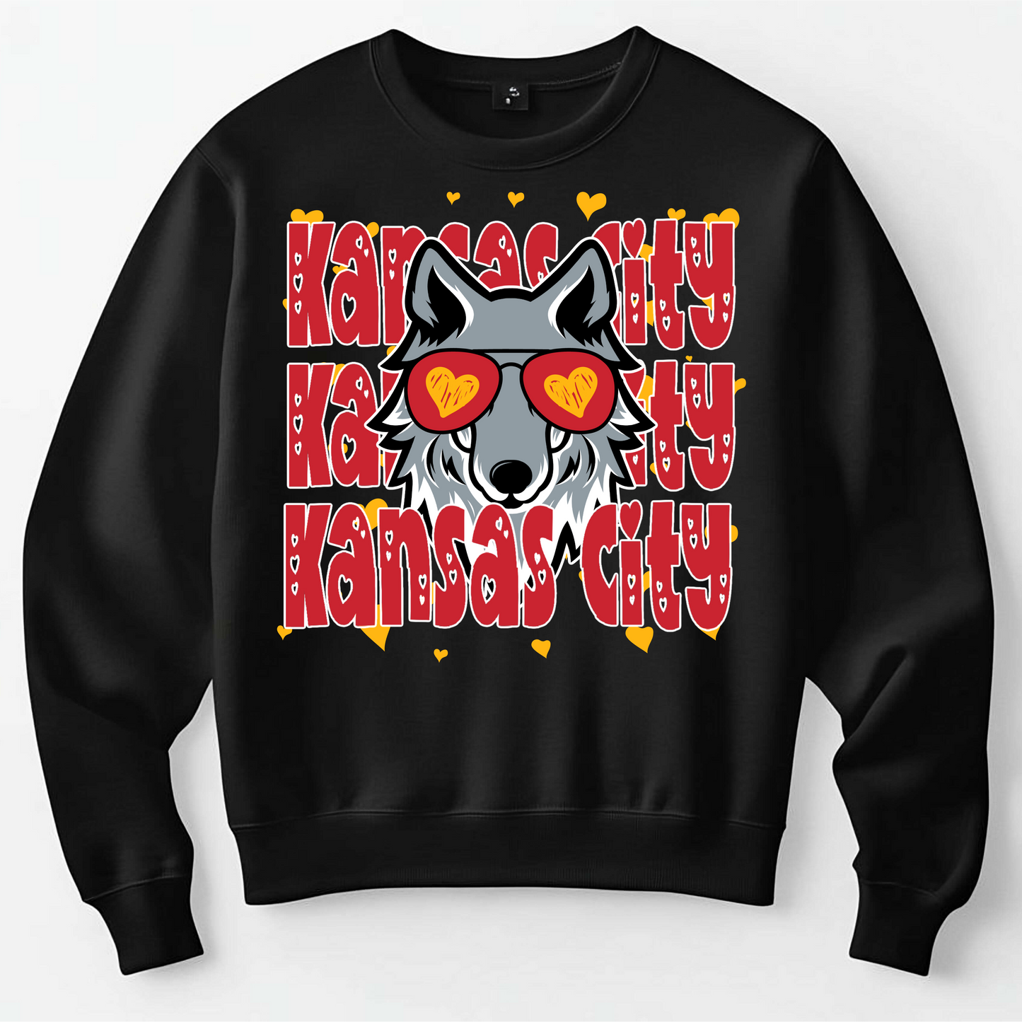 🔥 Kansas City Love Wolf Sweatshirt 🐺❤️