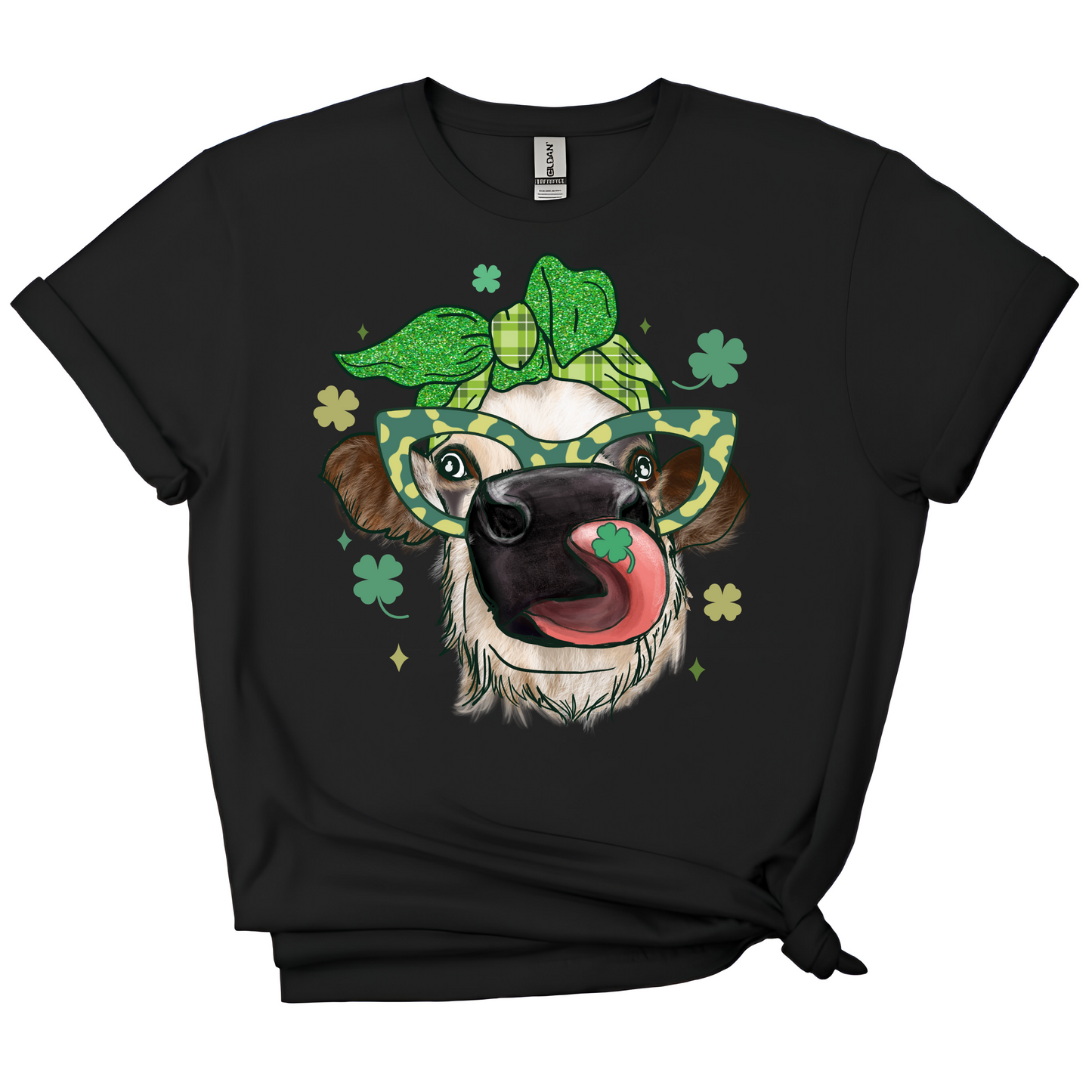 🍀 Lucky Moo Highland Cow St. Paddy’s Day Tee 🍀
