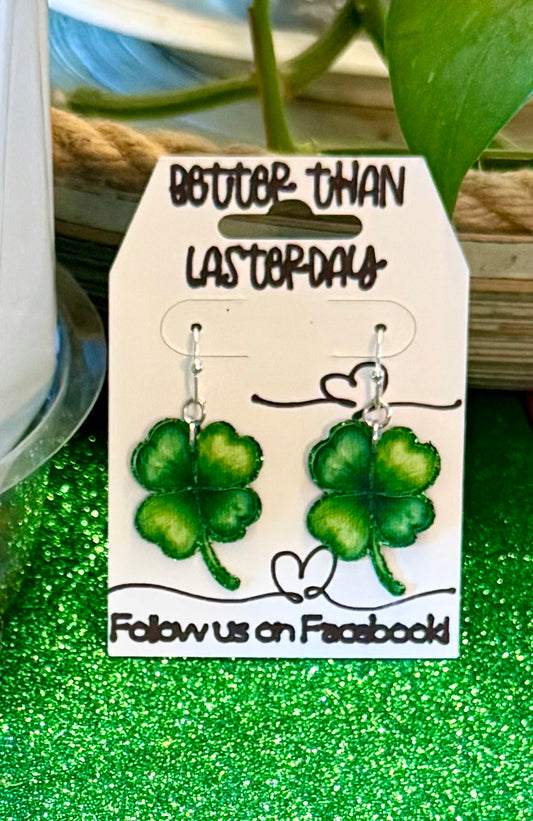 🍀 Lucky Charm Clover Earrings 🍀
