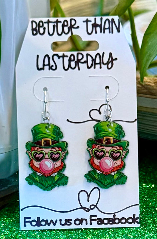 🍀 Lucky Charm Leprechaun Earrings 🍬