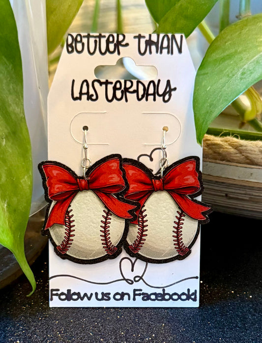 🎀⚾ "Baseball Babe Earrings" ⚾🎀