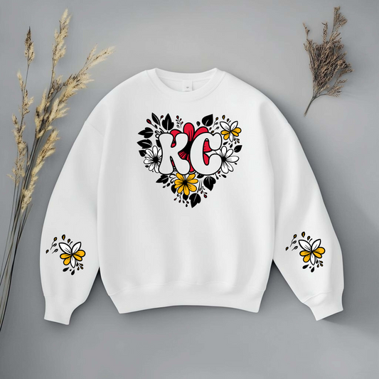 💐 KC Floral Heart Crewneck 💖
