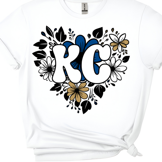 🌻 KC Floral Heart Tee 🌻