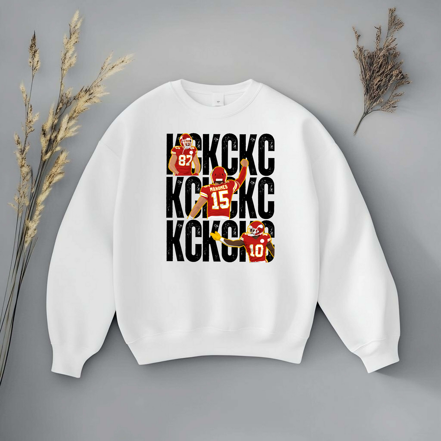 KC Stacked, Black - DTF Transfer