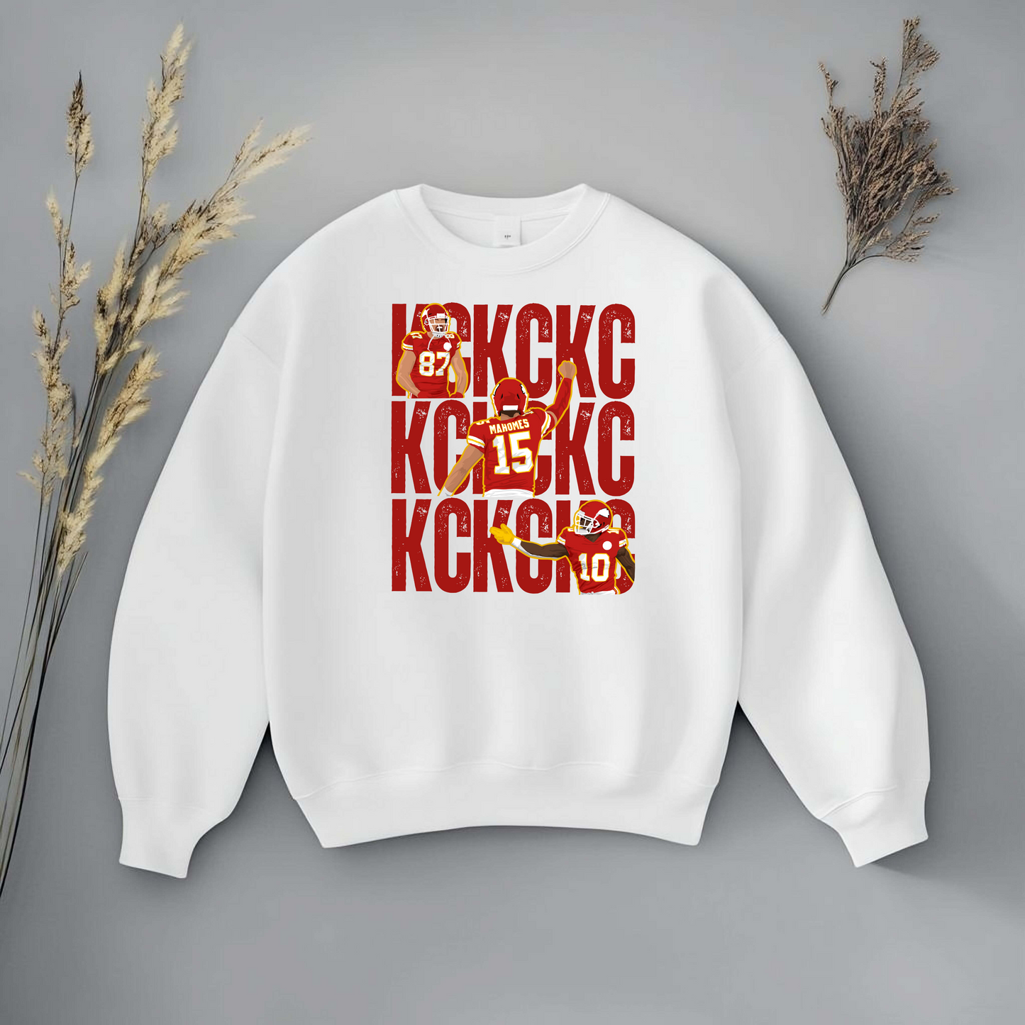 KC Stacked, Red - DTF Transfer