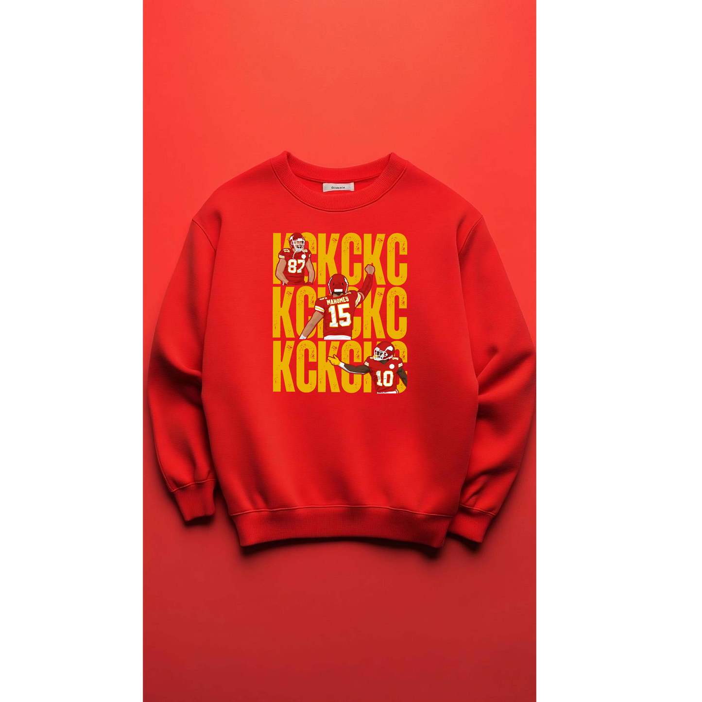 KC Stacked, Yellow - DTF Transfer