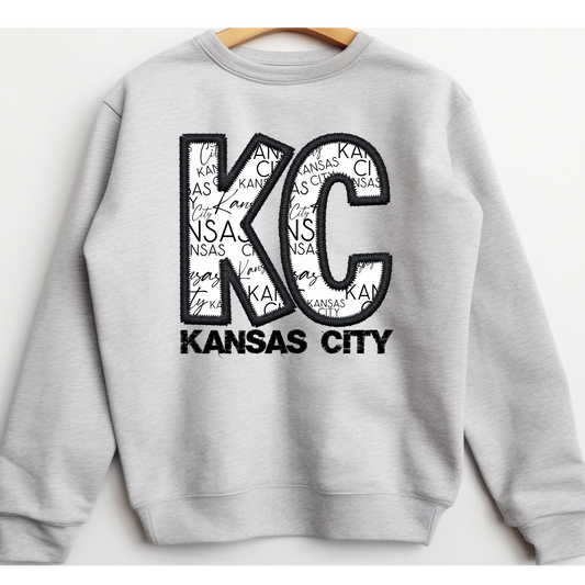 ✨ KC Pride Faux Embroidery Crewneck ✨