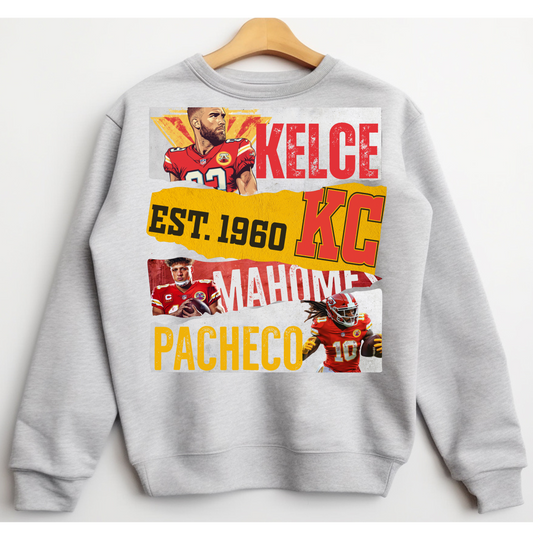 🔥 KC Football Legends Sweatshirt – Mahomie & Friends Edition! 🏈😂