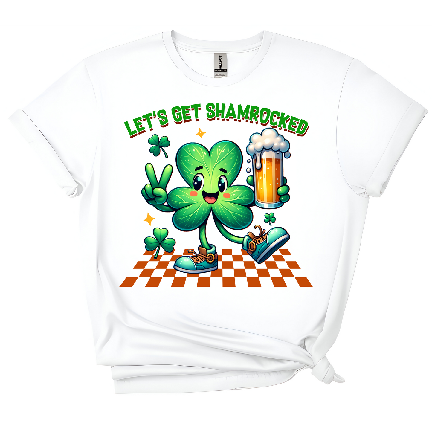🍀 Let's Get Shamrocked Tee – Cheers to Shenanigans! 🍻