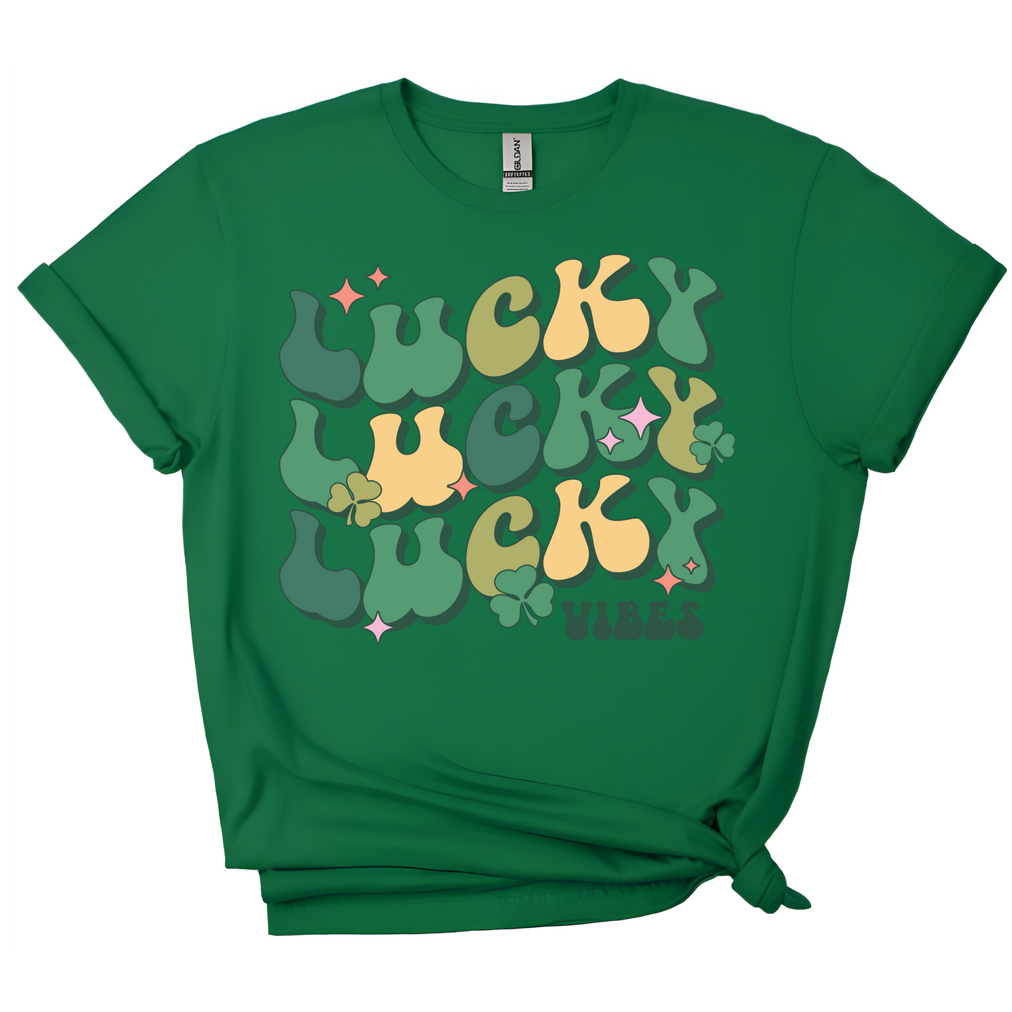 🍀 Lucky Vibes Tee – Shamrock & Roll Edition 🍀