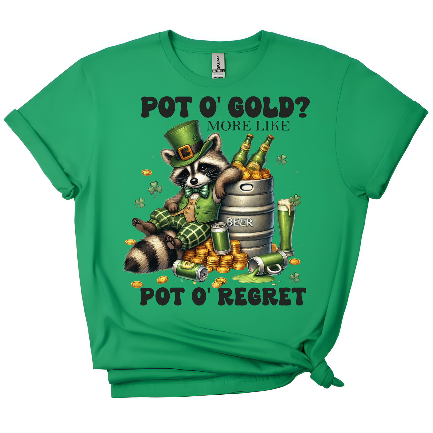 🍀 Pot O' Regret Tee – St. Paddy’s Shenanigans Edition 🍻