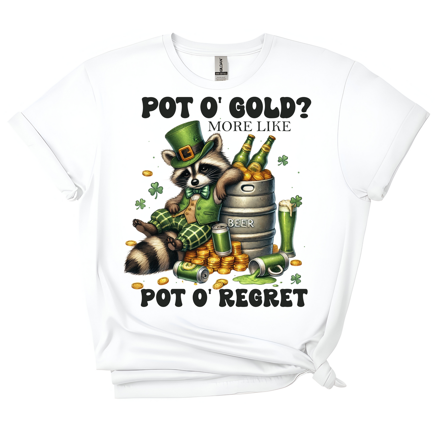 🍀 Pot O' Regret Tee – St. Paddy’s Shenanigans Edition 🍻