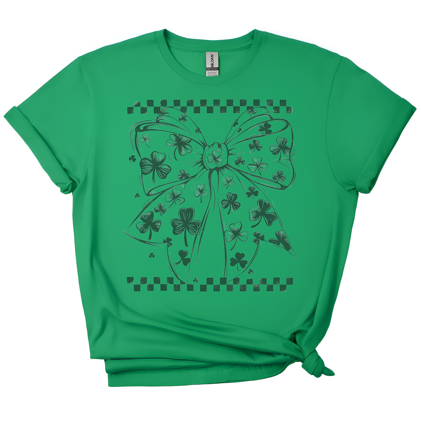 💚 Shamrock & Roll Bow Tee 🍀🎀