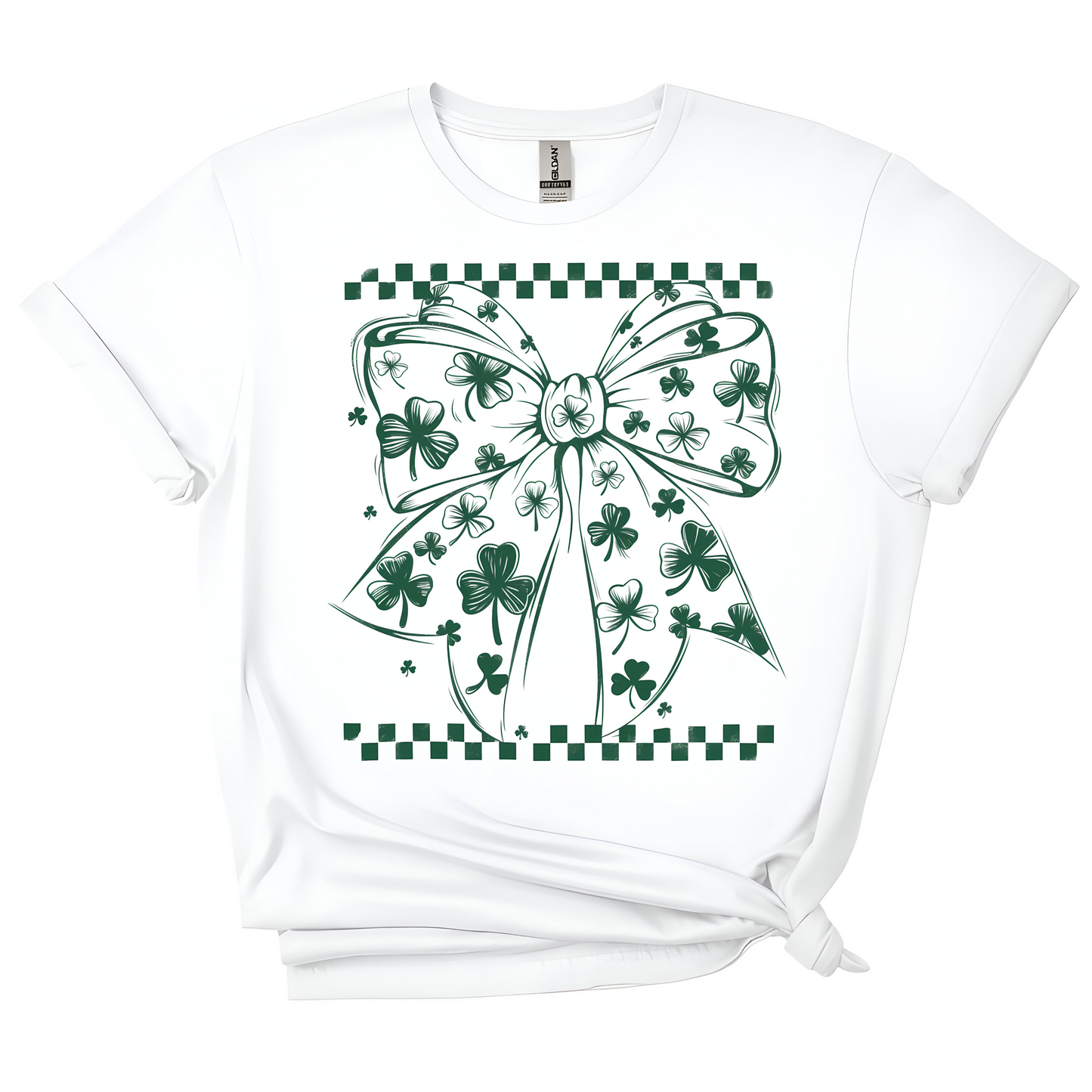 💚 Shamrock & Roll Bow Tee 🍀🎀