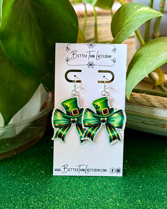 🍀Lucky Charm Bow Earrings🎩